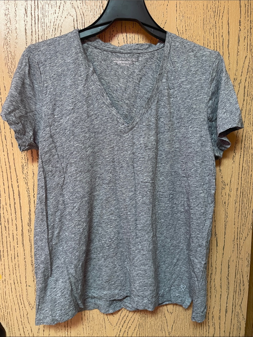 Victoria's Secret Gray Heather V-Neck Shirt